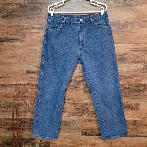 Vtg Wrangler Jeans Mens 36x30 Measures 32x29 Cowboy Cut USA Medium Wash Western - Picture 2 of 9